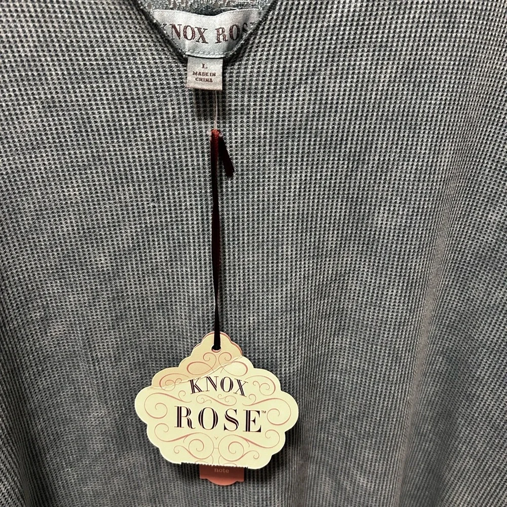 Knox Rose Women's Teal Lace Blouse - Picture 2 of 7